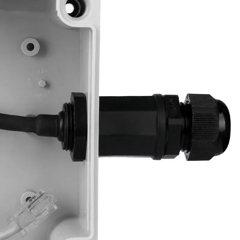 RJ45 Outdoor Network Connectors M20 M22 Aviation Plug with 25cm Wire Rj45 Crystal Head Socket Cat5 Network Cable Waterproof IP67