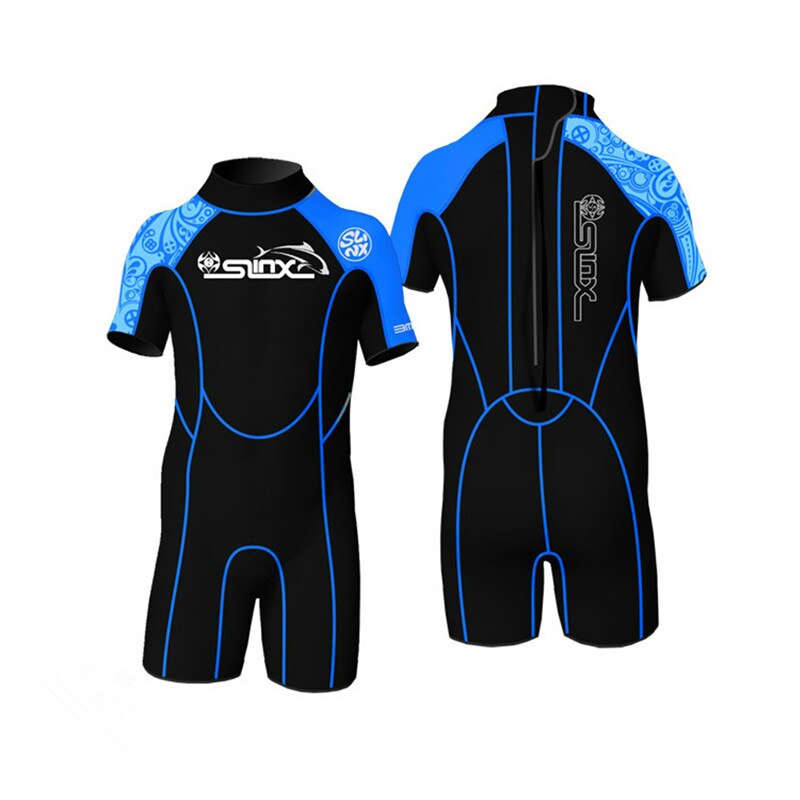 Slinx 2mm Neoprene Kids Shorty Wetsuit Boys Girls Swim Scuba Diving Wet Suit Snorkeling Surf Wear Rash Guard Clothes 3 Colors
