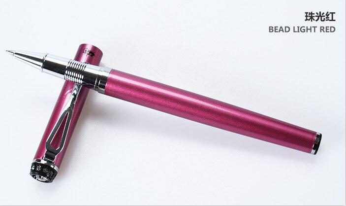 JINHAO 301 stylos à bille en métal de luxe bureau nom d'entreprise écriture argent Clip rouleau stylo à bille étudiant école papeterie Gel Pe: 088
