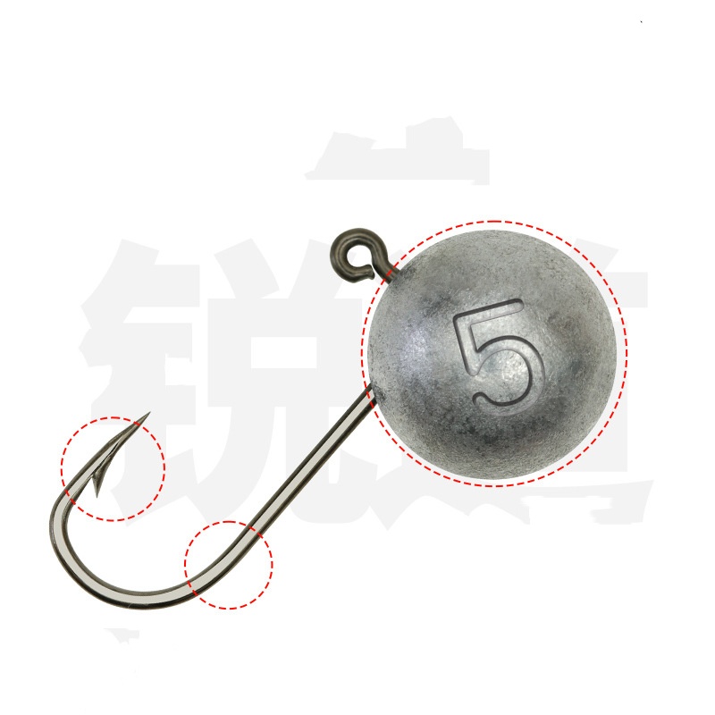 Mini anzuelo de pesca con cabeza de anzuelo de plomo, cuerpo de anzuelo plano, cosas pequeñas, anzuelo de fuerte penetración fundido a presión, lote de 10 piezas en oferta: 10 / Morado