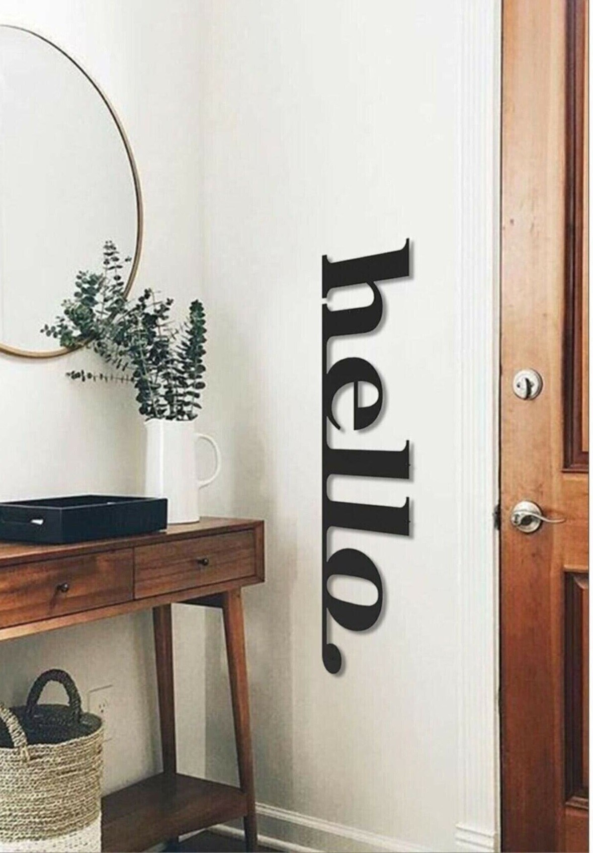 Hello Wooden Wall Decor Painting Lettering Hello Written Wooden Graffiti Young Room Accessory Wall decoration bedroom decoration