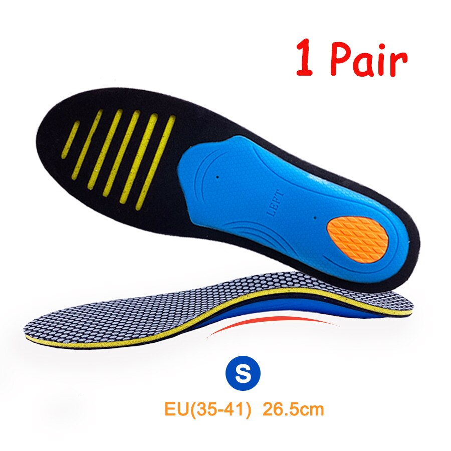 EVA Orthopedic Insoles For FlatFoot Arch Support Shoes Insert Pad Orthotics Shoes Insoles For Shoes Woman Men plantar fasciitis: S EU(35-41) 1Piar