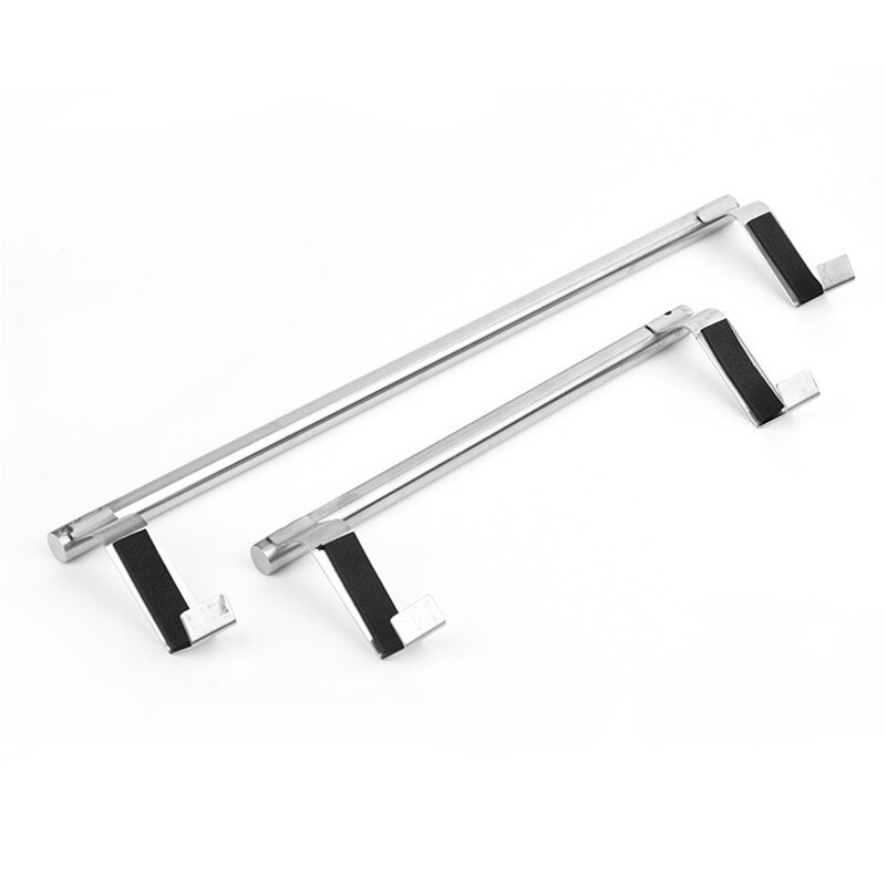 Stainless Steel Towel Rack Over Door Cupboard Hanger Towel Holder Kitchen Bathroom Towel Organizer Rack Rail Towels Bar