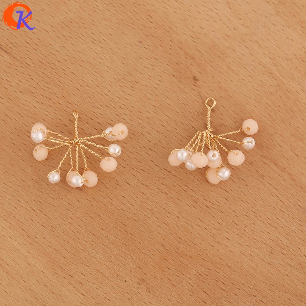Hartelijke 20Pcs 23*25MM Sieraden Accessoires/DIY/Sieraden Maken/Hand Gemaakt/Bloem vorm/Zaad Kraal Charms/Oorbel Bevindingen