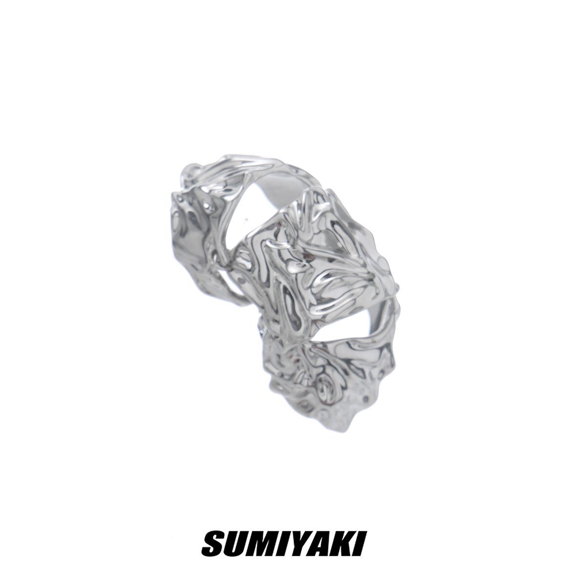 Original Plate Armor Series Joint Ring Mechanical Wind Opening Armor Ring: Lemon yellow