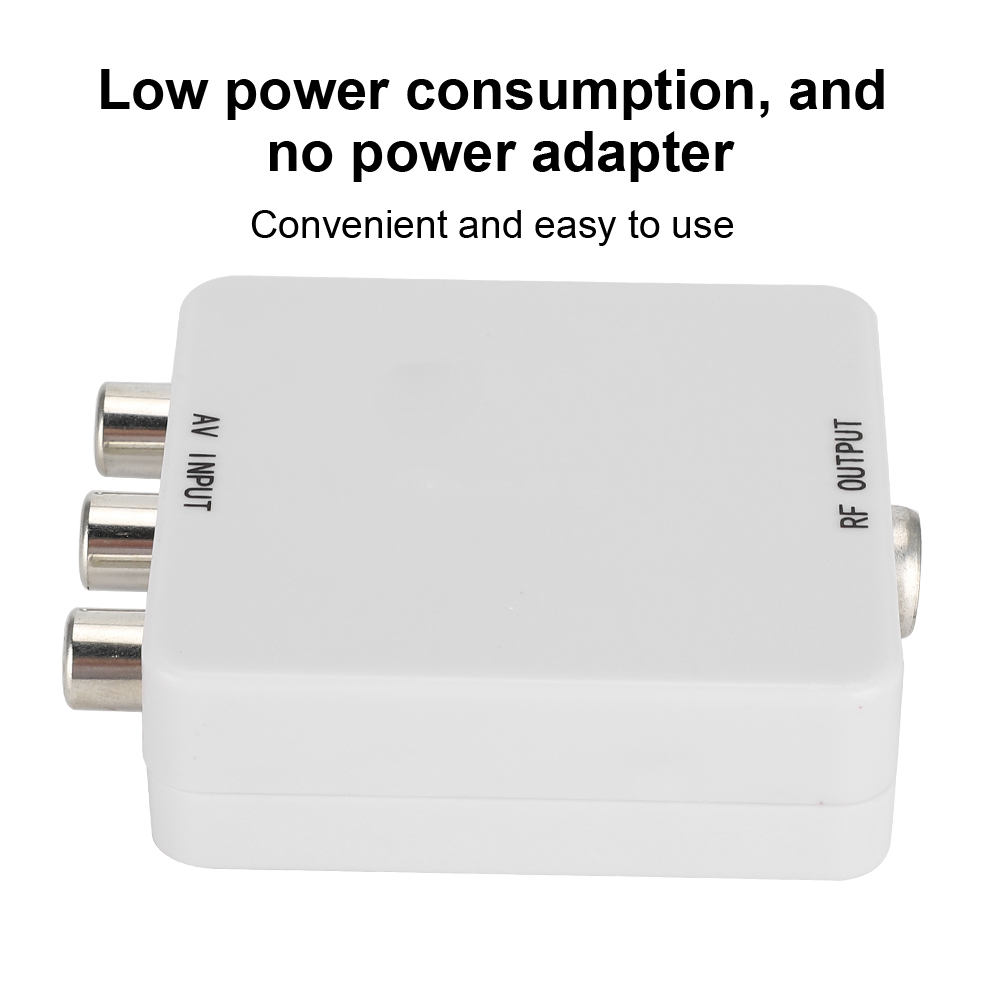 Adaptador av para rf, mini conversor de vídeo av para rf, driver, adaptador, comutador de sinal de tv, mini conversor de vídeo 61.25 67.25 mhz