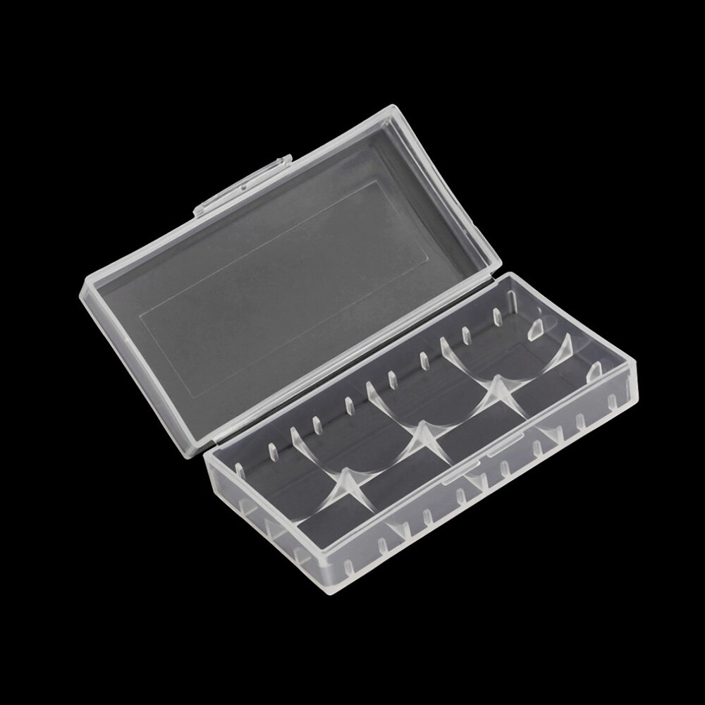 5 cores 18650 pvc plástico rígido armazenamento de bateria 18650 16340 caixa de suporte de bateria segurar 2 peças 18650/4 peças 16340 baterias: BRANCO