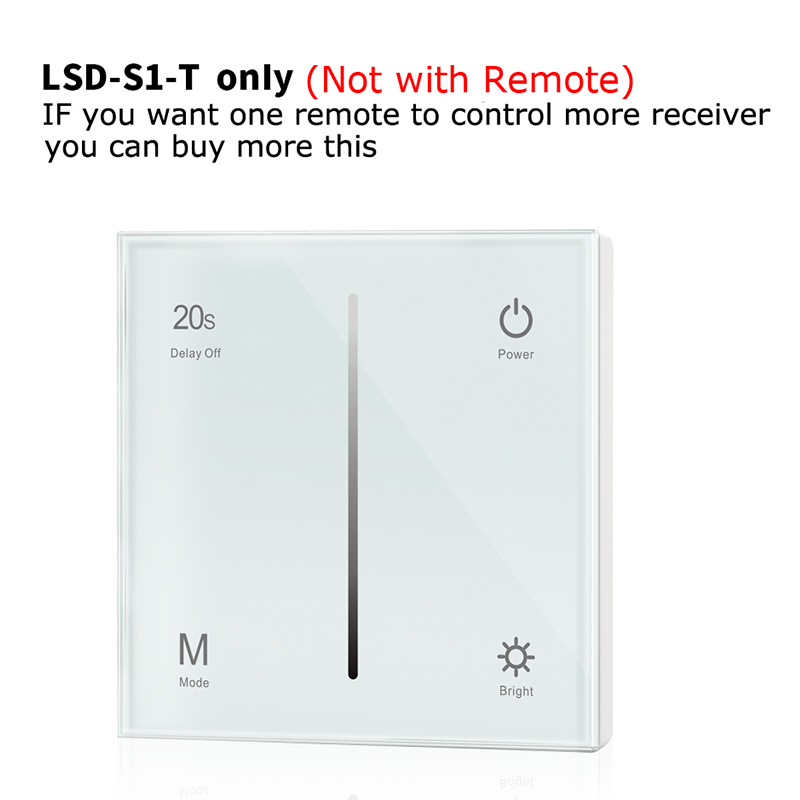 Triac LED Dimmer 220V 230V 110VAC 2.4G PK1/Wifi Remote Control Brightness adjustment for Single Color LED dimmable light bulb: LSD-S1-T Only