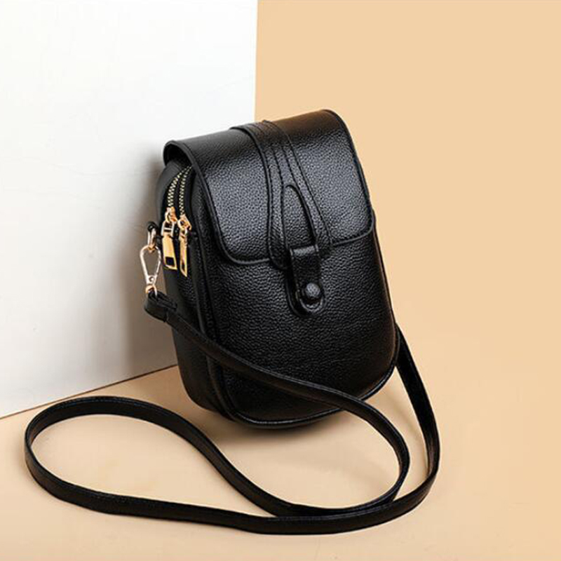 Eenvoudig PU lederen crossbody schoudertassen voor dames Lente Retro merkhandtassen en portemonnees Dames mobiele telefoonzak: Bordeaux