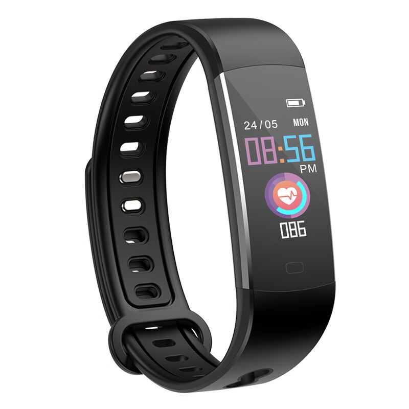 BingoFit Bambini Bracciali E Braccialetti Smart Con WeChat di Autenticazione Fitbits Con misuratore di Pressione sanguigna Orologi Sportivi Per Il Fitness Tracker Intelligente Fasce: 803 Black