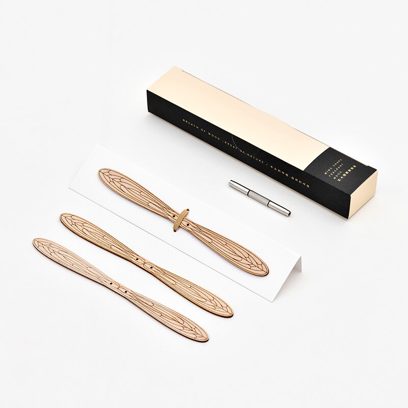 Into the poem dragonfly balance diffuser craft decoration home office solid wood essential oil aromatherapy: Maple wings