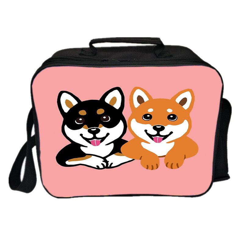 Kawaii Cute Shiba Inu Lunch Bag Picnic Insulation Bag Men Women Boys Girls Tote Cooler Beautiful Portable Lunch Box: 8