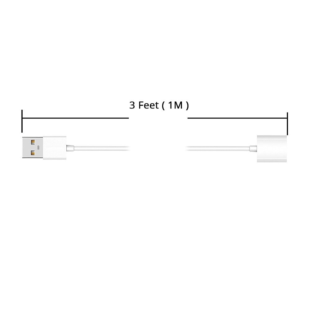 1M Potlood Charger Cable Adapter Voor Ipad Pro 12.9, 10.5 Inch, man-vrouw Extension Usb Oplaadsnoer Voor Apple Pen Ipencil