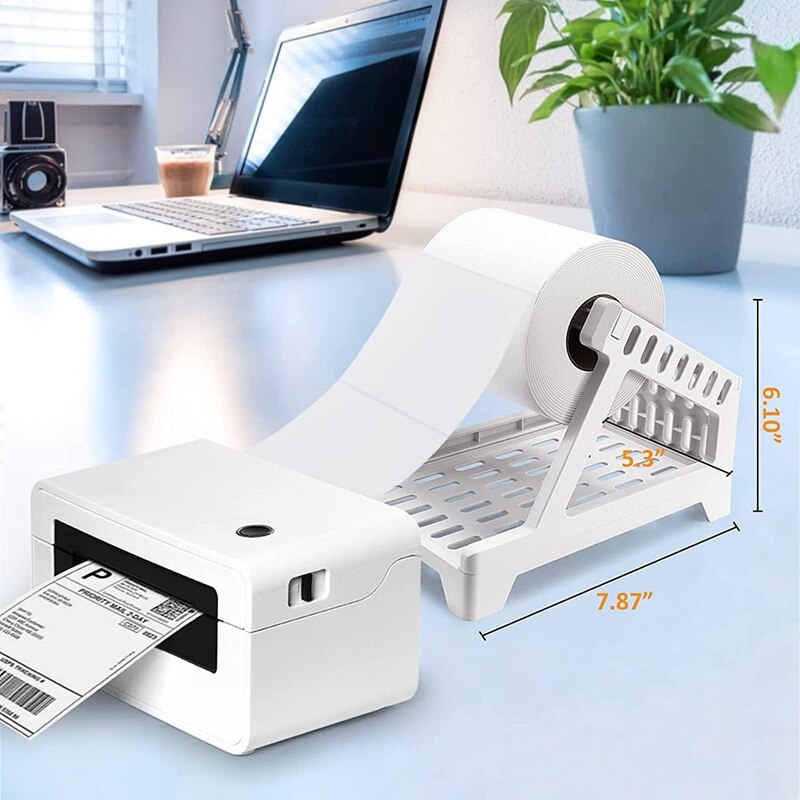 Label Houder Thermische Label Houder Voor Rollen En Fanfold Labels Direct Label Stand Desktop Printer Accessoire