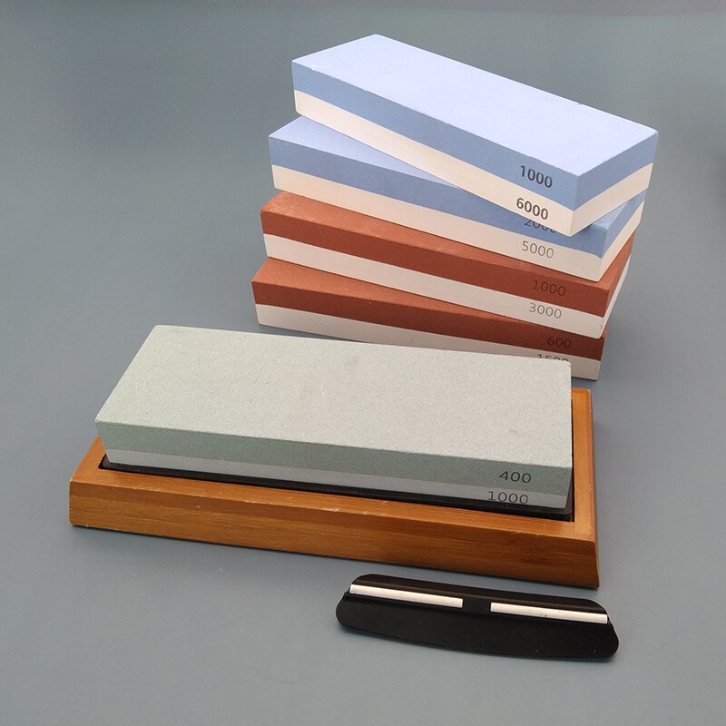 Knife Sharpening Stones Set Knife Sharpener 400/1000 3000/8000 Grit Grindstone Whetstone Grinding Stone for Knives
