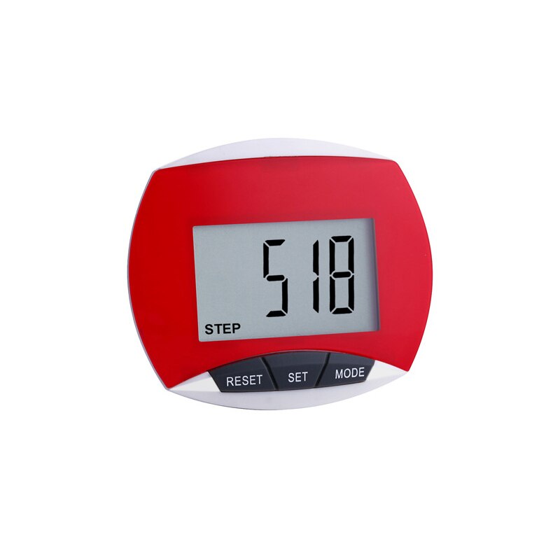 Multi-Function LCD Pedometer Step Hiking Distance Fitnes Walking Jogging Running Distance Fitness For Outdoor Running Hiking: Red