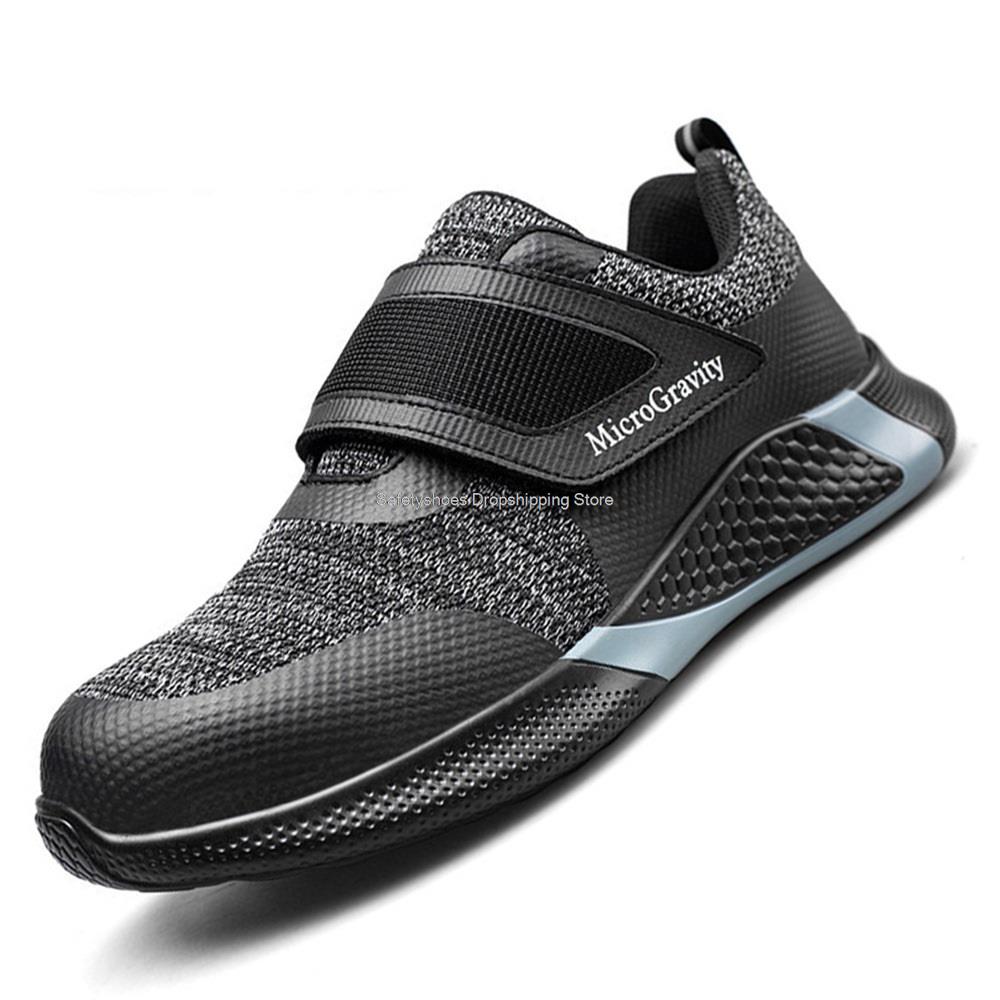 Puncture Proof Safety Shoes Men Steel Toe Sneaker Velcro Anti-smash Work Shoes Indestrutible Work Safety Boots Man Security Boot: 860 / 36