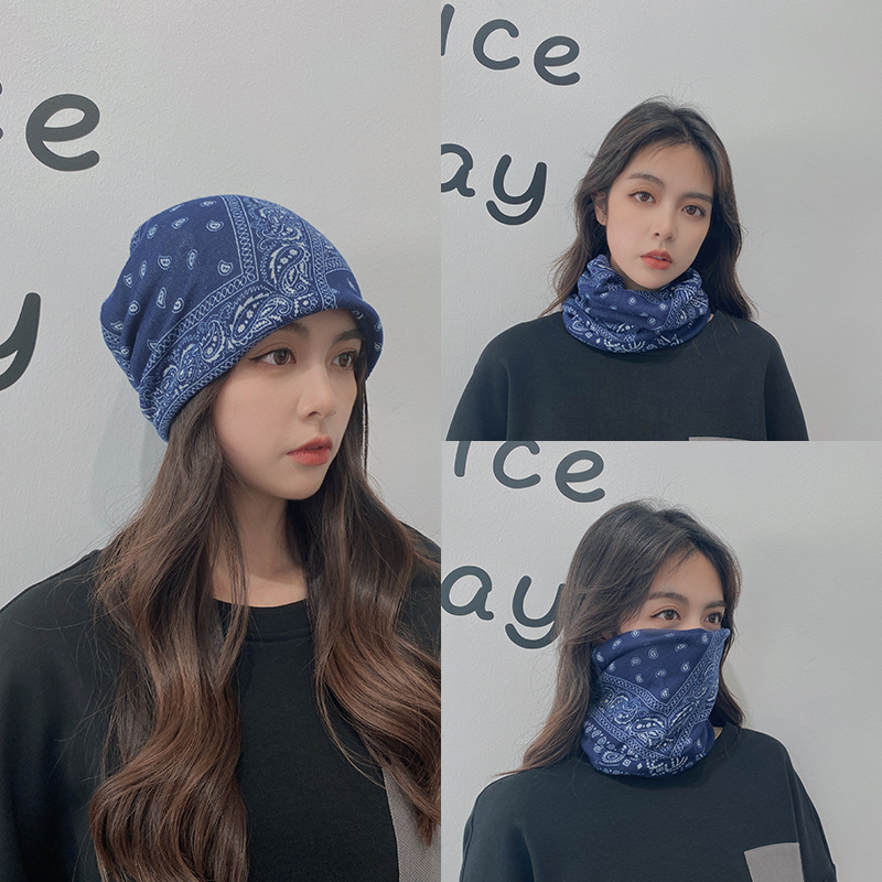 Gorro versátil para esquiar al aire libre, senderismo, pesca, otoño e invierno, bufanda de protección del cuello gruesa y cálida: N
