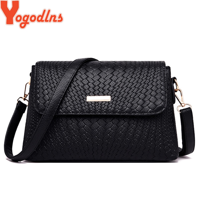 Yogodlns Women Shoulder Bags Small Satchel Simple Female Crossbody Bag Soft PU Leather Flap Bag Messenger Bags Sac Femme