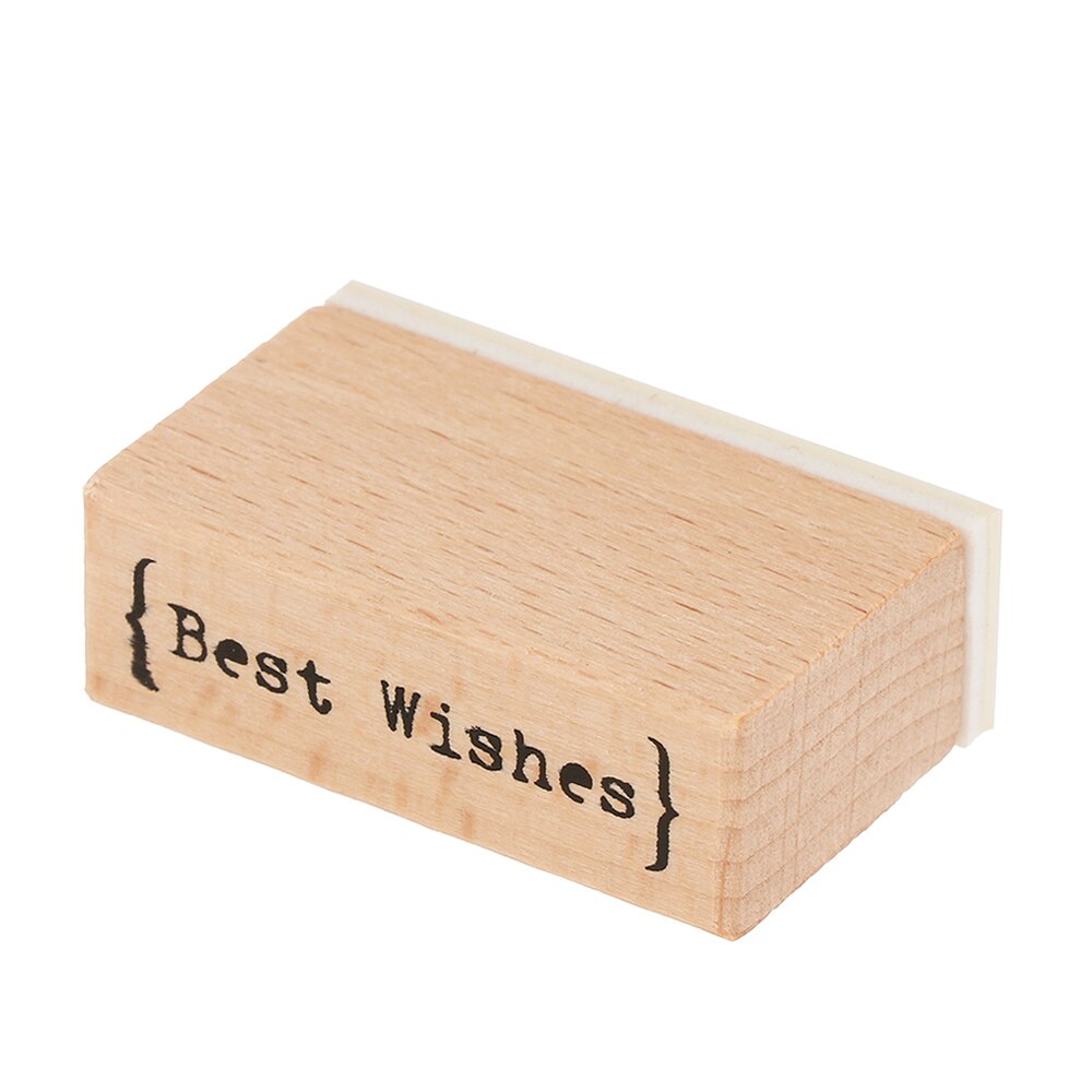 Thank You/For You Blessing Greeting Words Wood Rubber Stamp DIY Scrapbook Cards Daily Planner Decor Handmade Letter Stamp: F