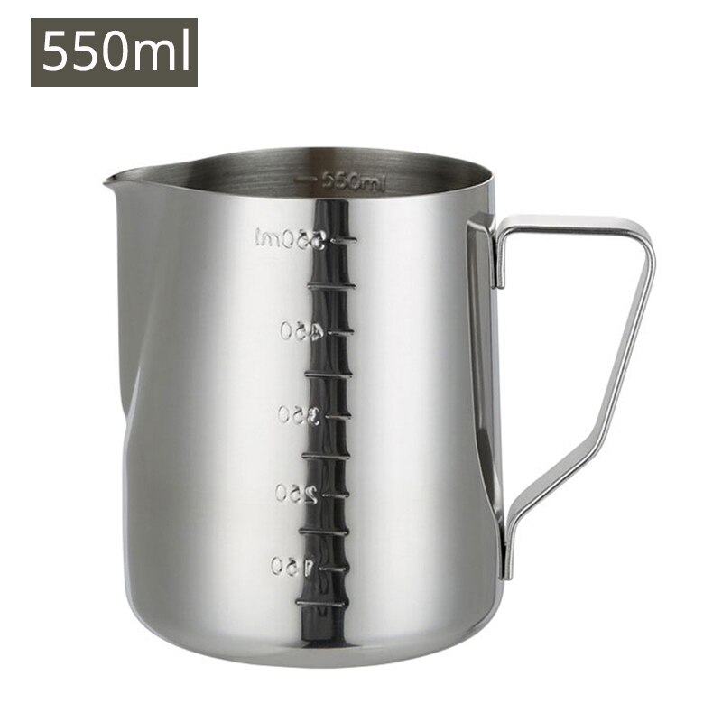 Stainless Steel Milk Frothing Pitcher 550ml and Handheld Battery Operated Electric Foam Maker Perfect for Latte / Cappuccino: Forthing Pitcher