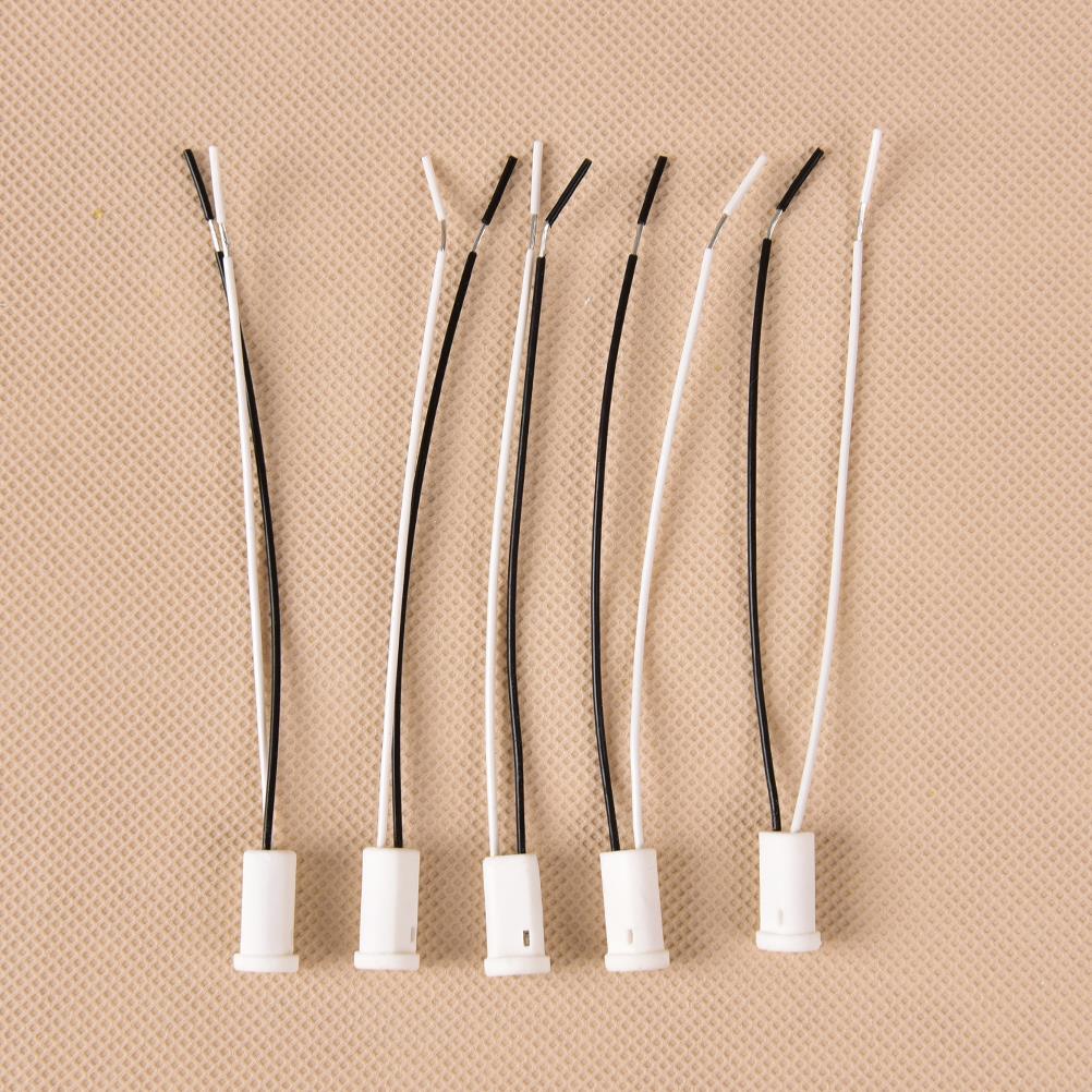 10 pz/lotto G4 portalampada portalampada cristallo ceramica e porcellana 20CM per Led/G4/lampadina spina 12V 10-20W strumenti di illuminazione