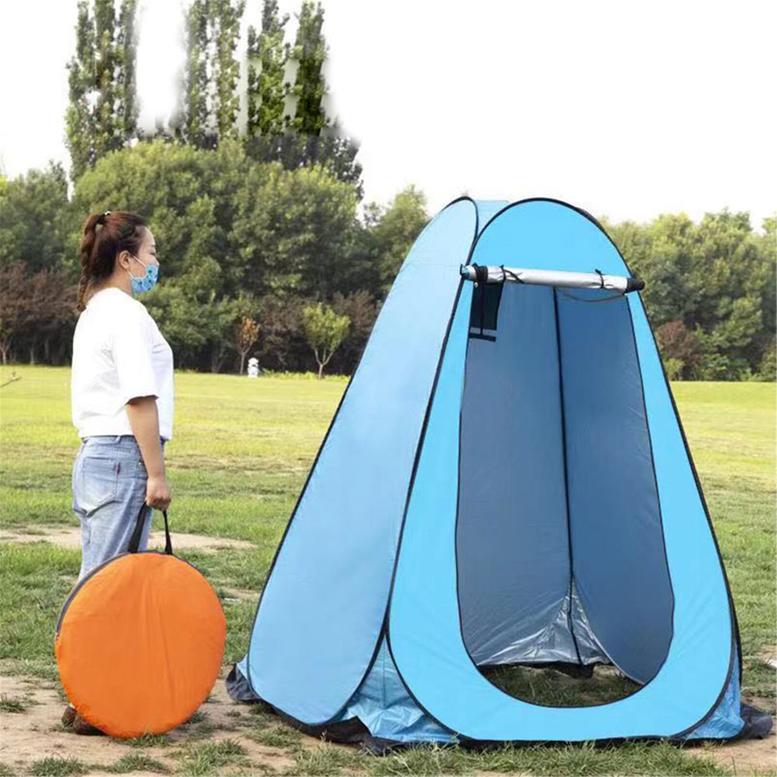 Pop Up Pod Changing Room Privacy Tent Easy Set Up Portable Outdoor Shower Tent Camp Toilet Rain Shelter For Camping And Beach