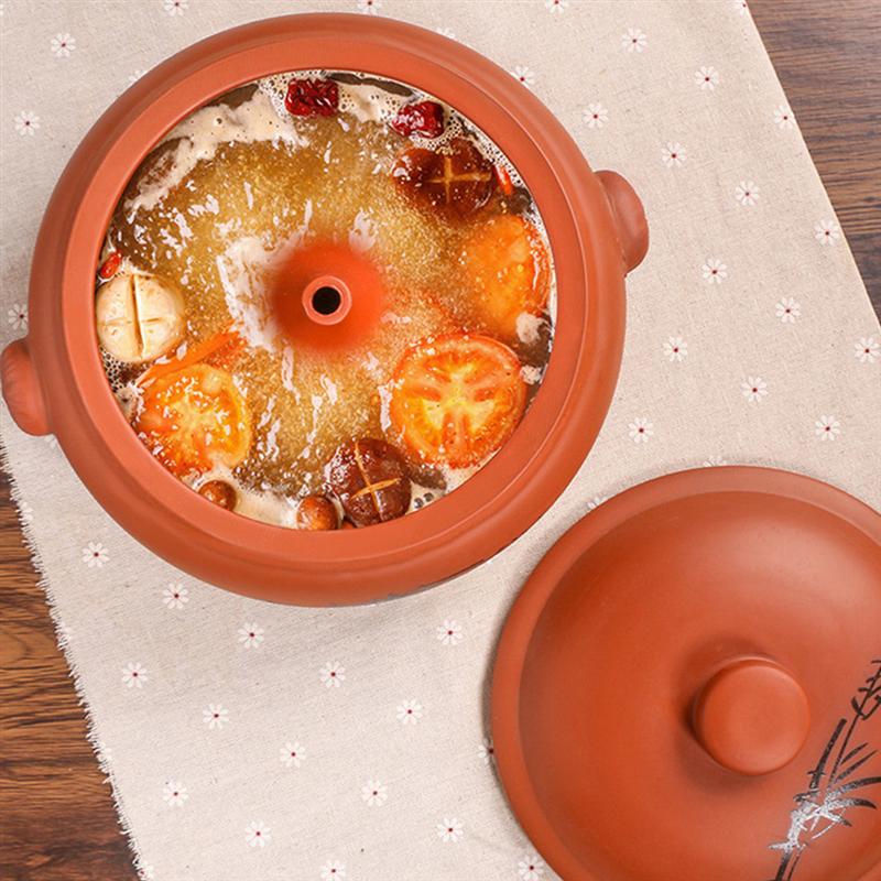 Casserole en céramique, marmite à ragoût, ustensiles de cuisine pour usage domestique (couleurs assorties)