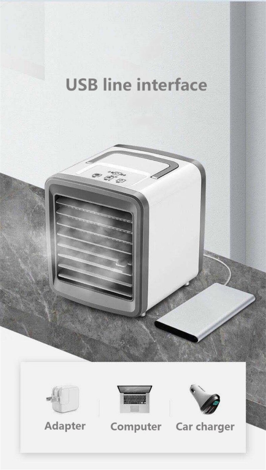 Personal Air Purifier USB Charging Air Conditioner Fan Mini Portable Refrigerator Air Cooler Nano Fan Mini portable cooler #25