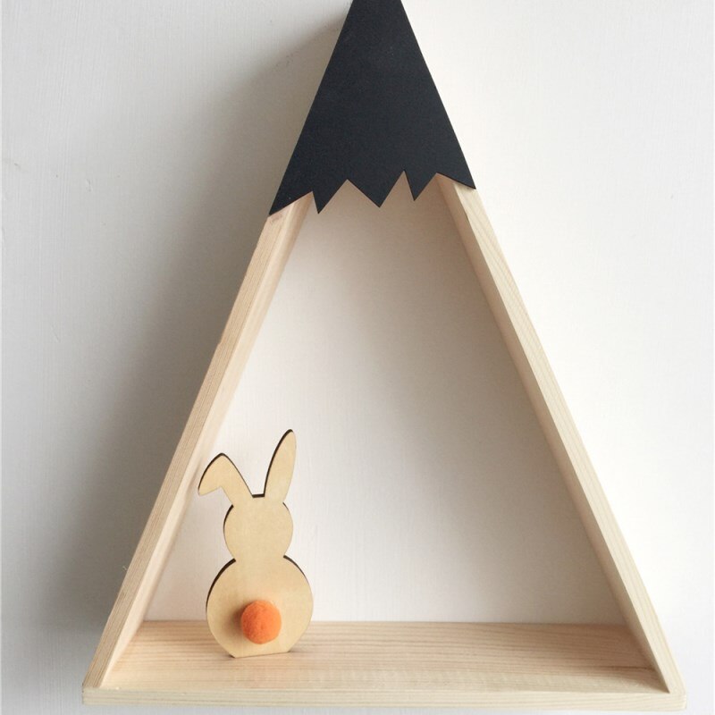 Ins Nordic Stil Holz Kaninchen Ornamente Kinderzimmer Dekoration Holz Handwerk Kinder Sichere Natürliche Spielzeug Fotografie Requisiten: Orange Ball