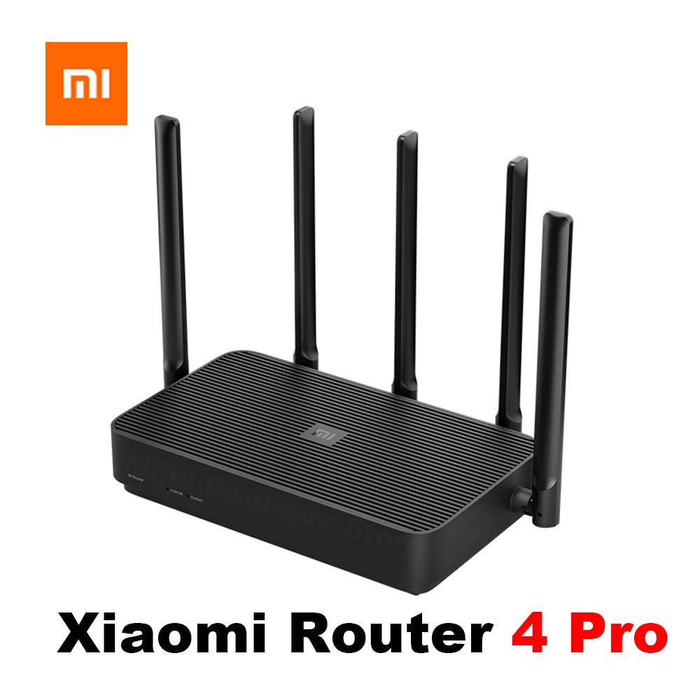 Xiaomi router 4 pro gigabit 2.4g/5.0 ghz dual-band 1317 mbps 128 ram wifi-repeater 5 high gain antennes bredere ipv 6 draadloze router