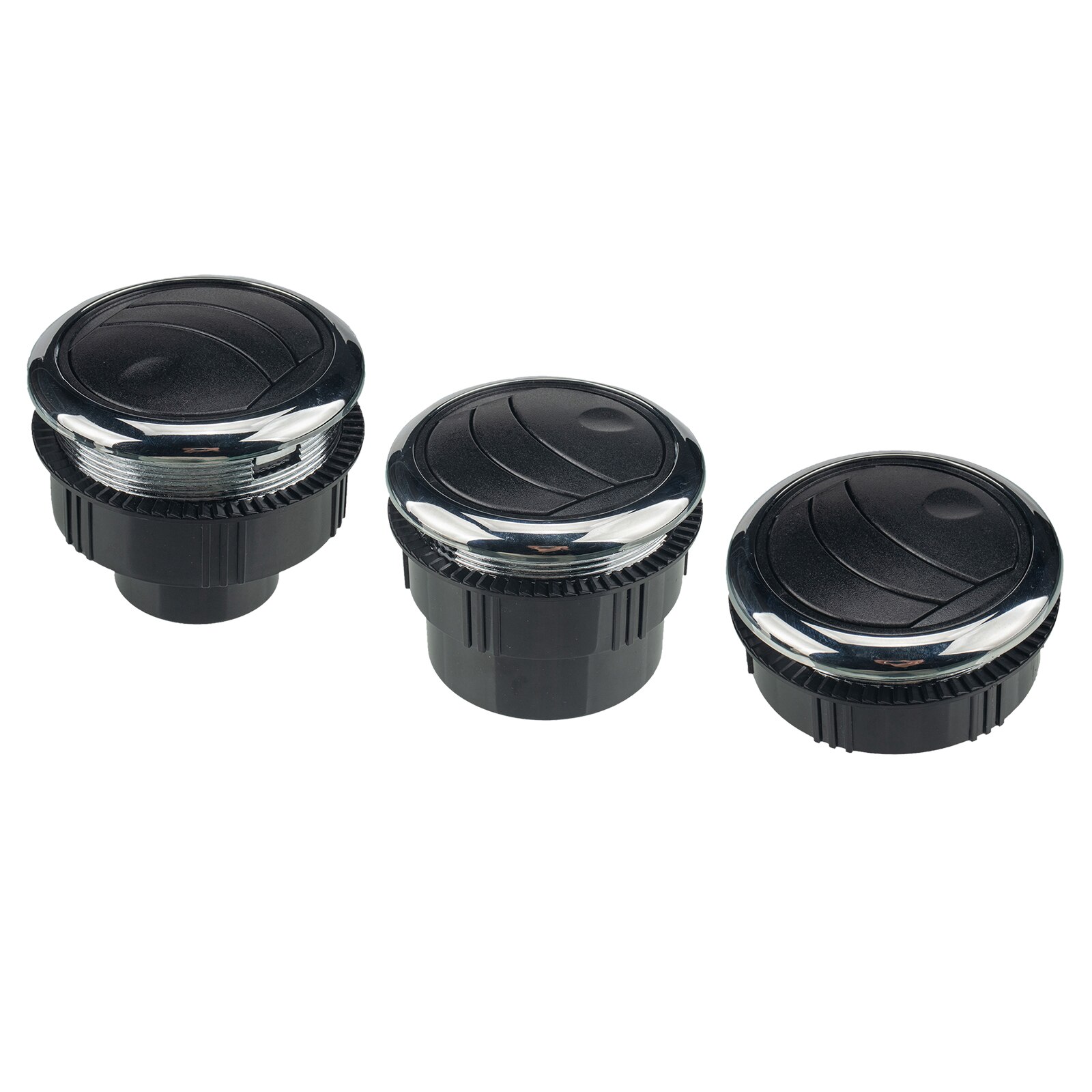 Mando de salida de aire acondicionado Universal para salpicadero de coche, salida de ventilación redonda de 2,95 pulgadas, tipo Integral, ATV, A/C