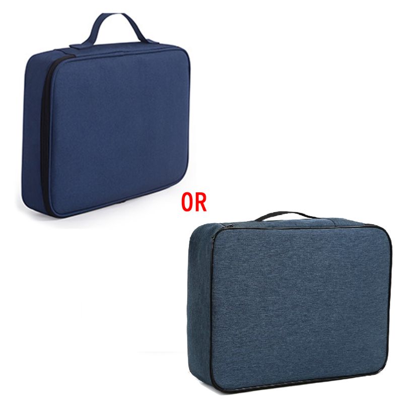 Bolsa de almacenamiento de billetes para documentos, organizador de archivos impermeable de gran capacidad, diferentes compartimentos, certificados, para viajes de oficina y casa