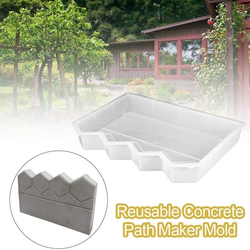 Reusable Concrete Path Maker Molds Stepping Stone Paver Lawn Patio Yard Garden DIY Walkway Pavement Paving Moulds