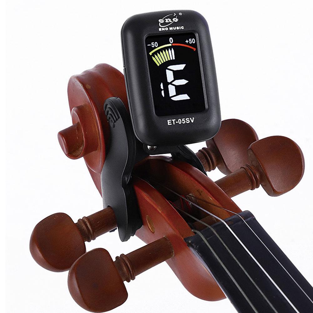 Eno  et05v violin tuner mini elektronisk tuner til violin viola cello clip-on tuner bærbare digitale violin dele