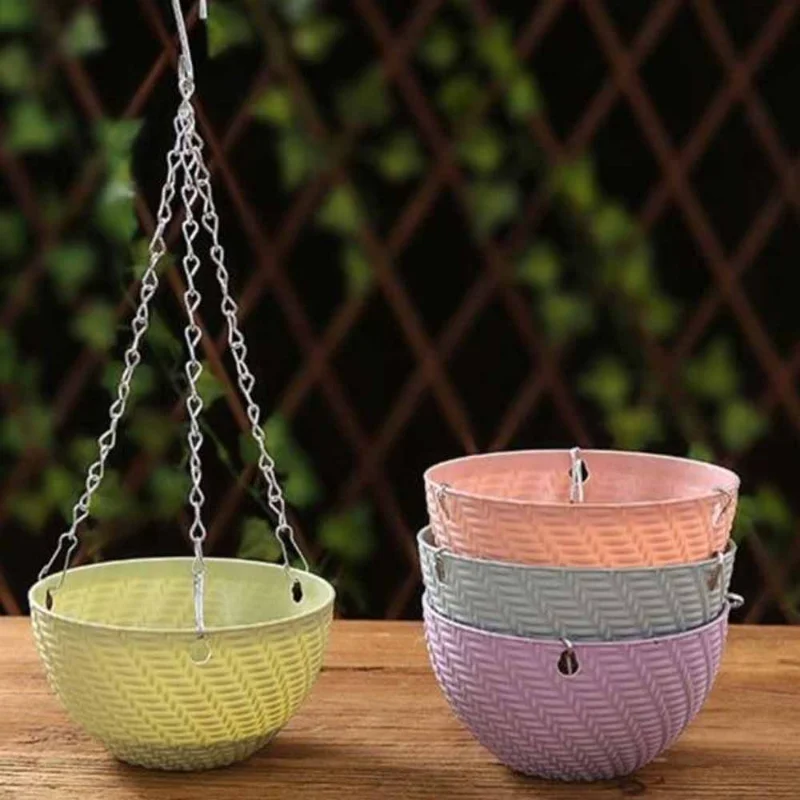 1pc Harz Pflanze Blume hängen Topf Korb Zimmer pflanze KleiderbüGel Ich bin Freien hängen Topf Halfter Korb hängen Pflanzer