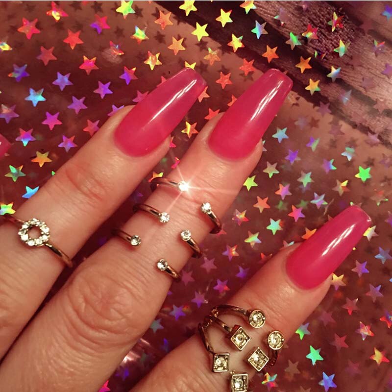 24 Stks/set Vrouwen Wearable Jelly Kleur Nep Nagels Druk Op Met 2G Lijm Vierkante Kop Nep Nagels Lange Roze nagels Nep Nagels Set