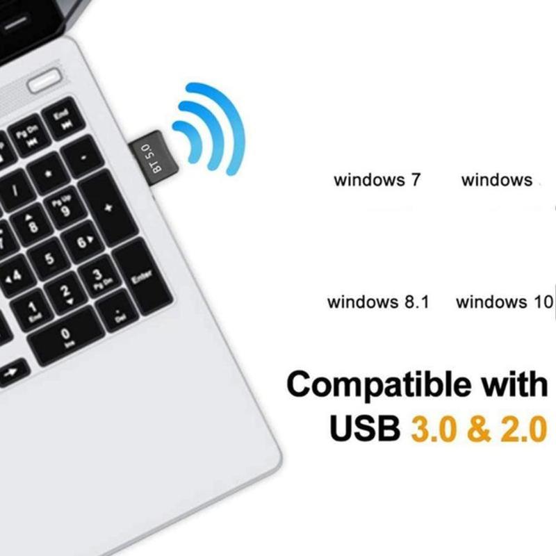 USB Wireless Bluetooth 5.0 Receiver Adapter Music Car Audio Adapter Speakers 3.5mm AUX For TV Headphone