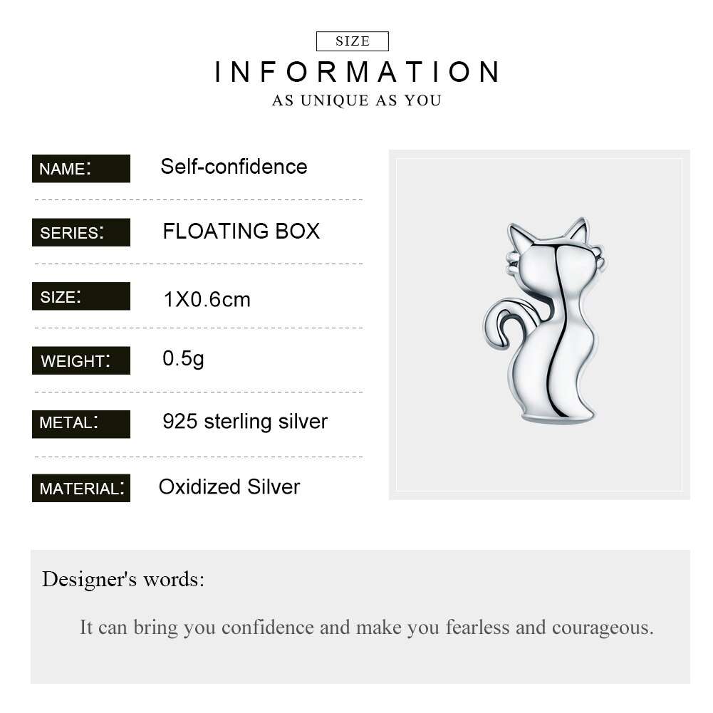 WOSTU Style 925 Sterling Silver Licorne, Owl, Cat, Tree Of Life Petites Charm Fit Original Floating Necklace DIY Jewelry