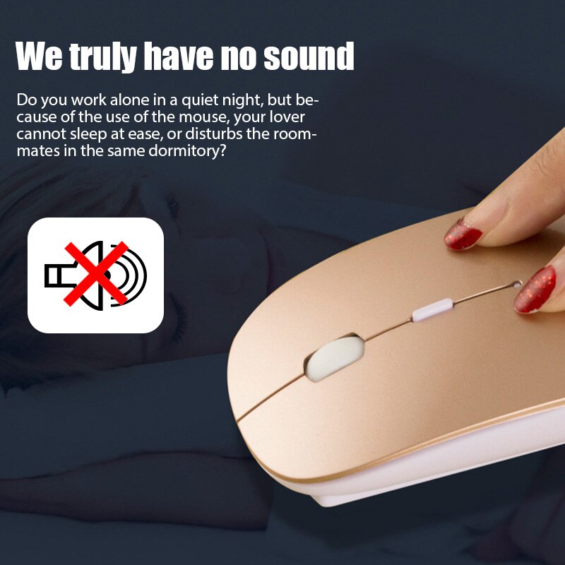 Bezprzewodowa mysz Bluetooth RGB ładowalna mysz bezprzewodowa komputerowa cicha mysz ergonomiczna mysz do gier na laptopa