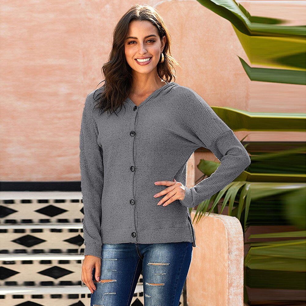 beiläufige Gestrickte Strickjacke pullover Frauen Neue Frühling Einfache Feste Gerade Unteren Kleidung Pullover Strickjacke Weibliche Tops: COLOR 2 / S