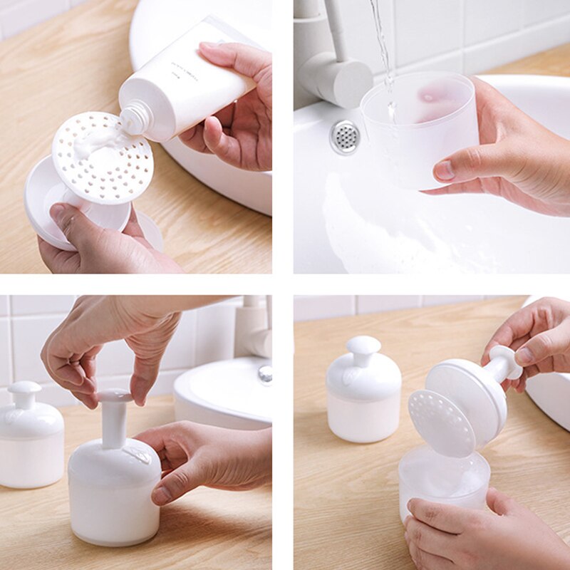 Portable Facial Cleanser Bubbler Foam Maker Foaming Cup Foaming Bottle for Home Trip Use MPwell