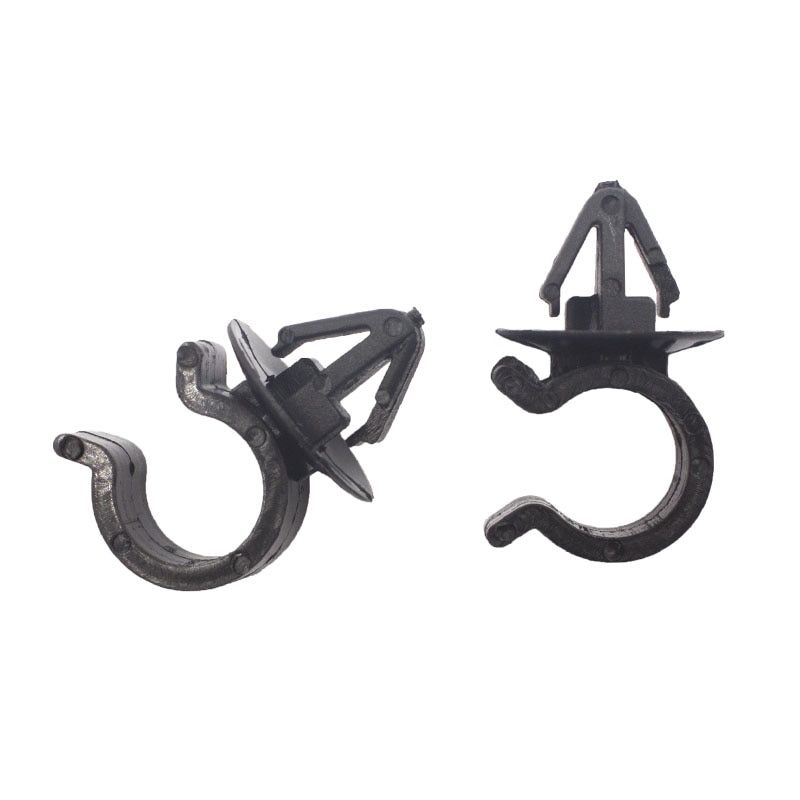 Black 12mm Hood Support Prop Rod Clips Snap Car Parts For Hood Cover bumper fender Automobile Car Accessories Clamp