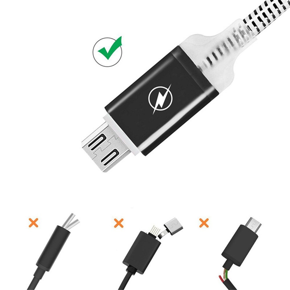 NEUE LED Micro USB Ladegerät Kabel Ladekabel Für iPhone 6 Plus Für samsung S7 S6 LG G4 G3 Für xiaomi Redmi Huawei Android telefon