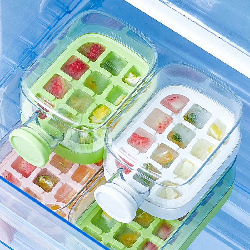 Molde para cubitos de hielo, máquina para hacer hielo con tapa, pajita para hacer hielo de alimentaria, hervidor de hielo de doble uso, patrón de hielo, suministros para Bar de cocina