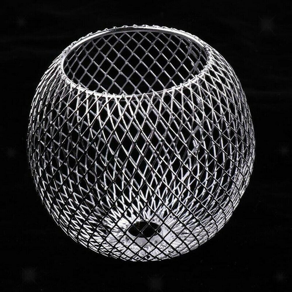 2 st järn krom lampskärm ljuskrona taklampa bur hängande skärm dekor 7cm för  g4, e14, e14 lampa lätt att installera  pm0346 x 2