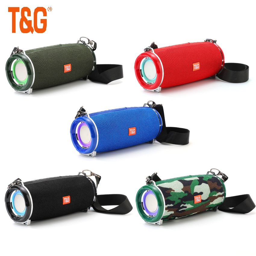 T &amp; G TG192 20W Draagbare Bluetooth Speaker 2400Mah Rgb Led Licht Draadloze Boombox Waterdichte Outdoor Subwoofer Stereo luidspreker