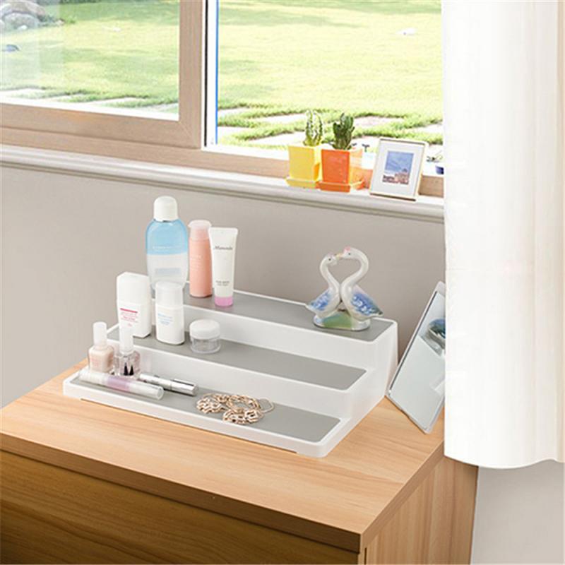 Home Kitchen Pantry 3 Layers Cabinet Organizer Storage Shelf Spice Jar Rack Shelf Organizer Bathroom Accessories Shelves
