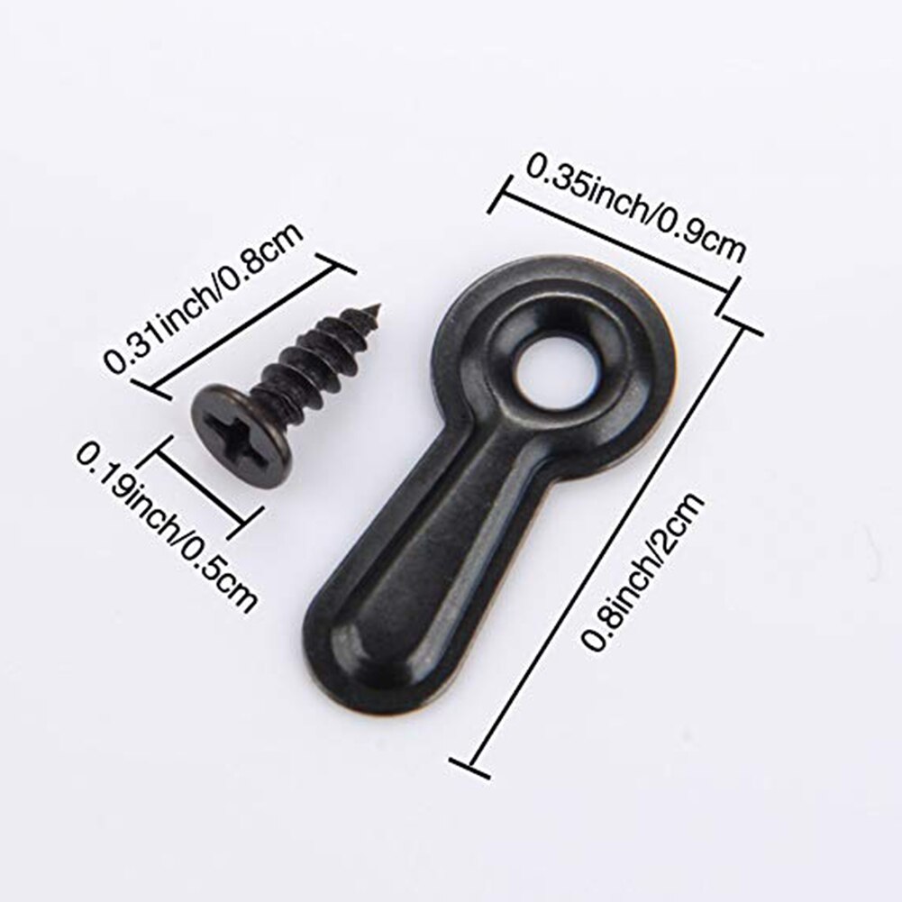 160pcs Art Work Fixing Mirror Frame Turn Button Lock Wall Photo Lightweight Backboard Rotate Practical Pictures Hanging Mini