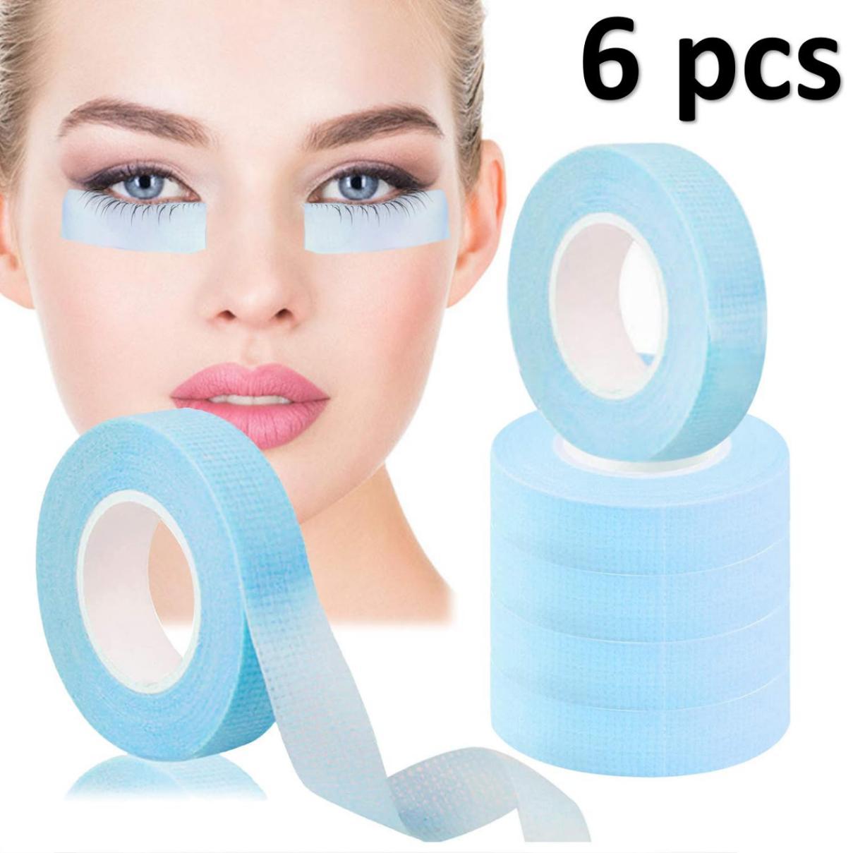3/6 rollos de cinta aislante japonesa para extensión de pestañas sin pelusa debajo de los ojos almohadillas transpirables cinta no tejida parche de papel para pestañas: Naranja